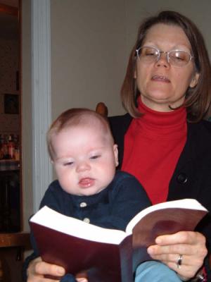 Reading Scriptures at 5 1/2 months!