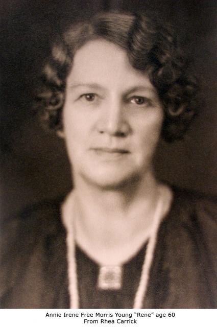 Annie Irene Free Morris Young “Rene” age 60