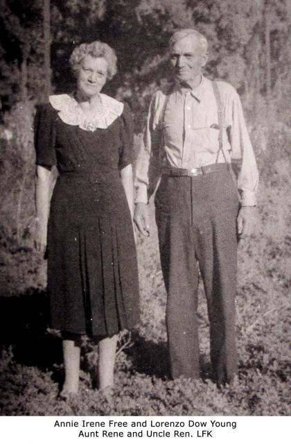 Annie Irene Free and Lorenzo Dow Young