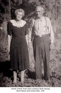 Annie Irene Free and Lorenzo Dow Young