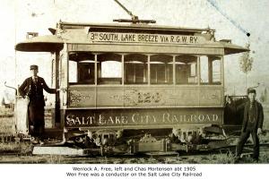 Wenlock Ammon Free, conductor on Salt Lake City Railroad