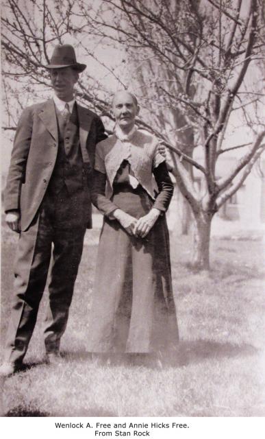 Wenlock Ammon Free with his mother Annie Hicks Free