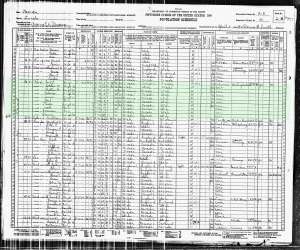 1930 Census Image for Carl Levi  and Addie Minerva Blad and Family